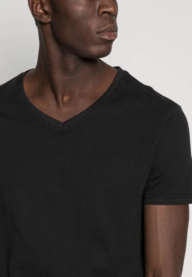 Pier One 5 PACK - T-Shirt Basic - White/blue/black – Bild 6