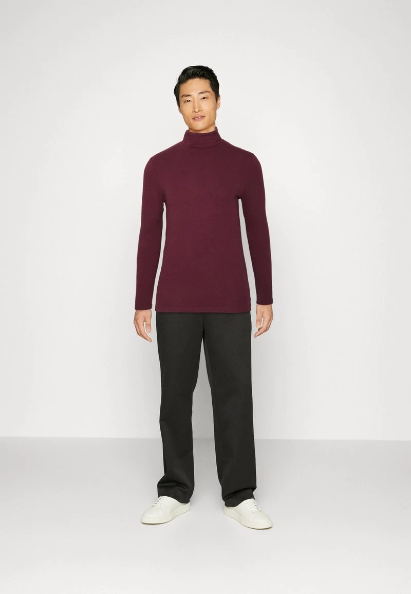 Pier One 2 PACK - Langarmshirt - Beige/bordeaux