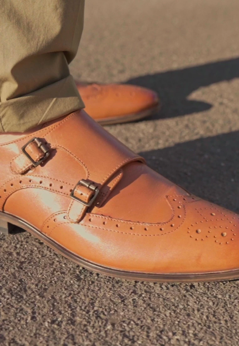 Pier One LEATHER - Business-Slipper - Cognac – Bild 2