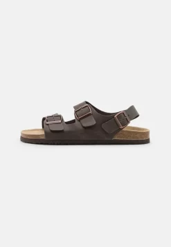 Pier One UNISEX - Riemensandalette - Dark Brown