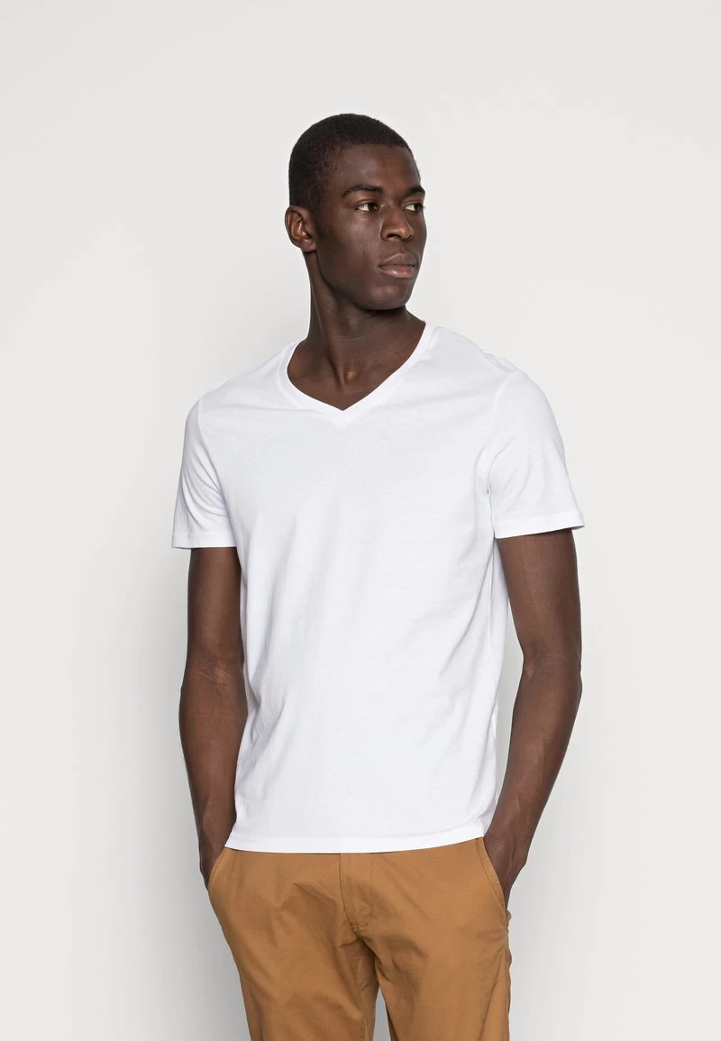 Pier One 5 PACK - T-Shirt Basic - White/blue/black – Bild 2