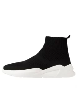 Pier One Sneaker High - Black/white