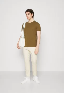 Pier One T-Shirt Basic - Black/light Blue/khaki/mint/beige