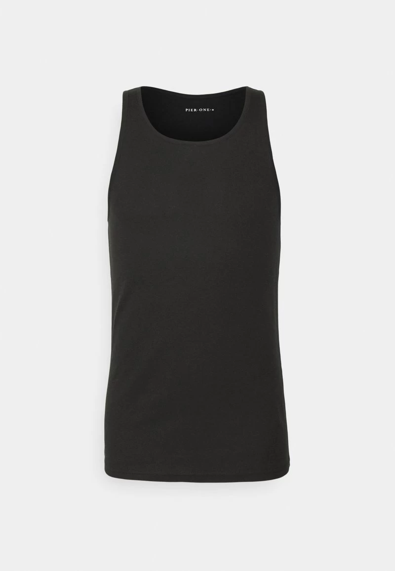 Pier One 5 PACK - Unterhemd/-shirt - 802 - Black_102 - Grey_001 - White – Bild 5