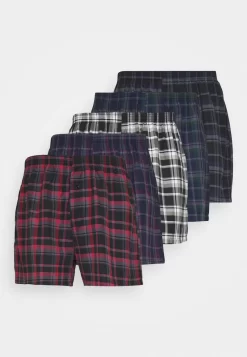 Pier One 5 PACK - Boxershorts - Black /dark Blue /dark Green