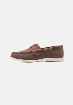 Pier One LEATHER UNISEX - Bootsschuh - Brown