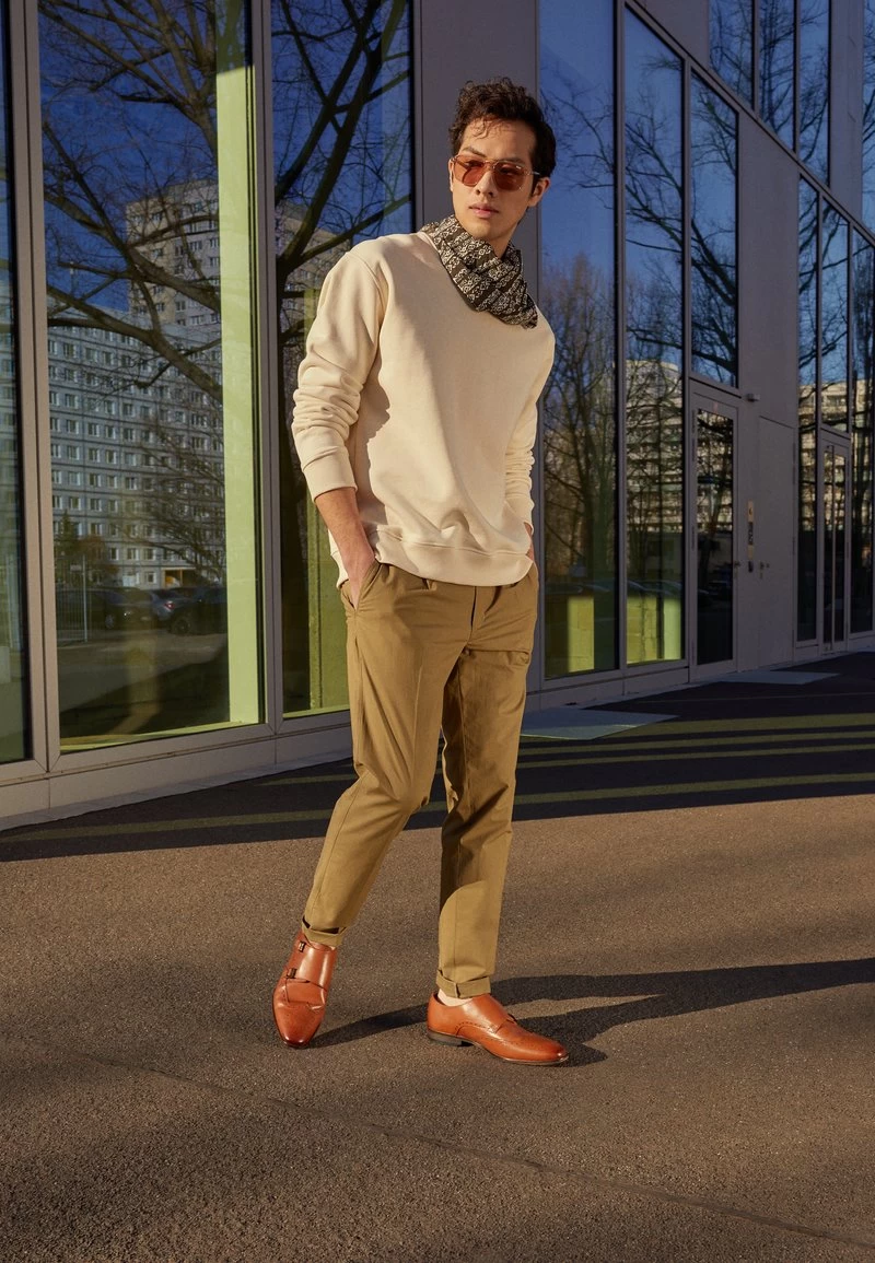 Pier One LEATHER - Business-Slipper - Cognac – Bild 4