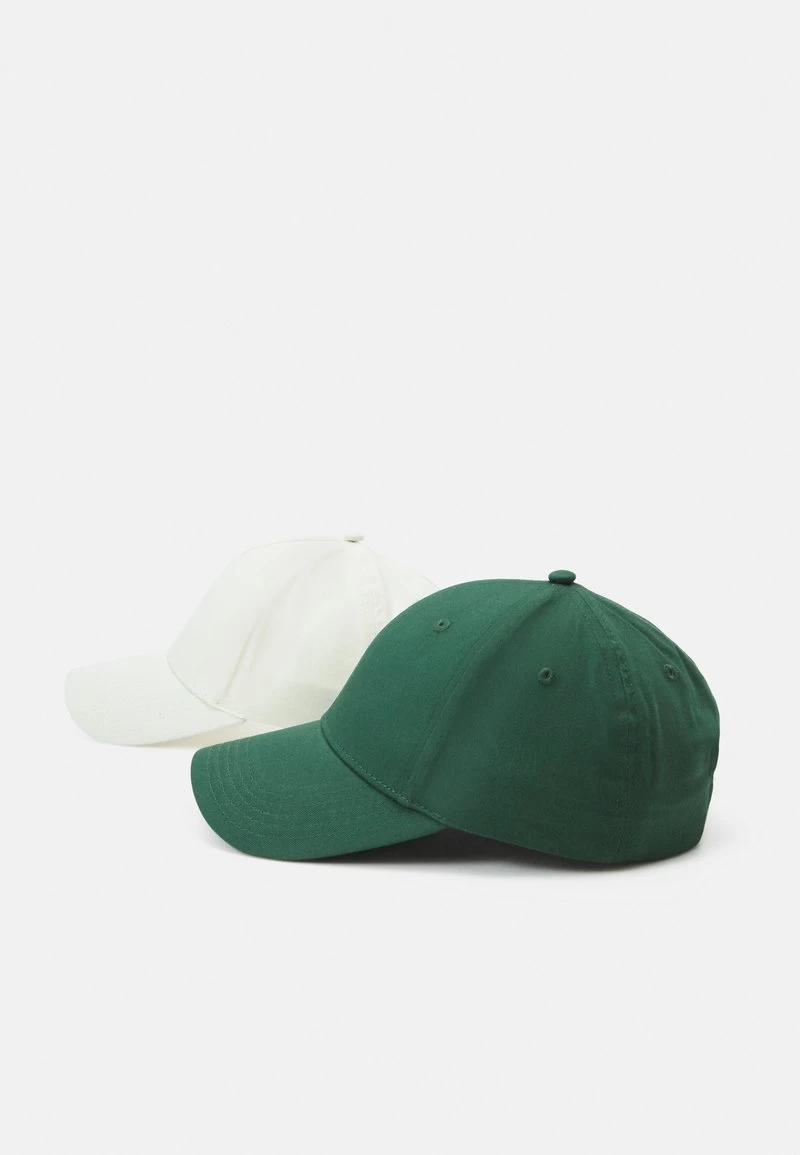 Pier One UNISEX 2 PACK - Cap - Green/off White – Bild 3