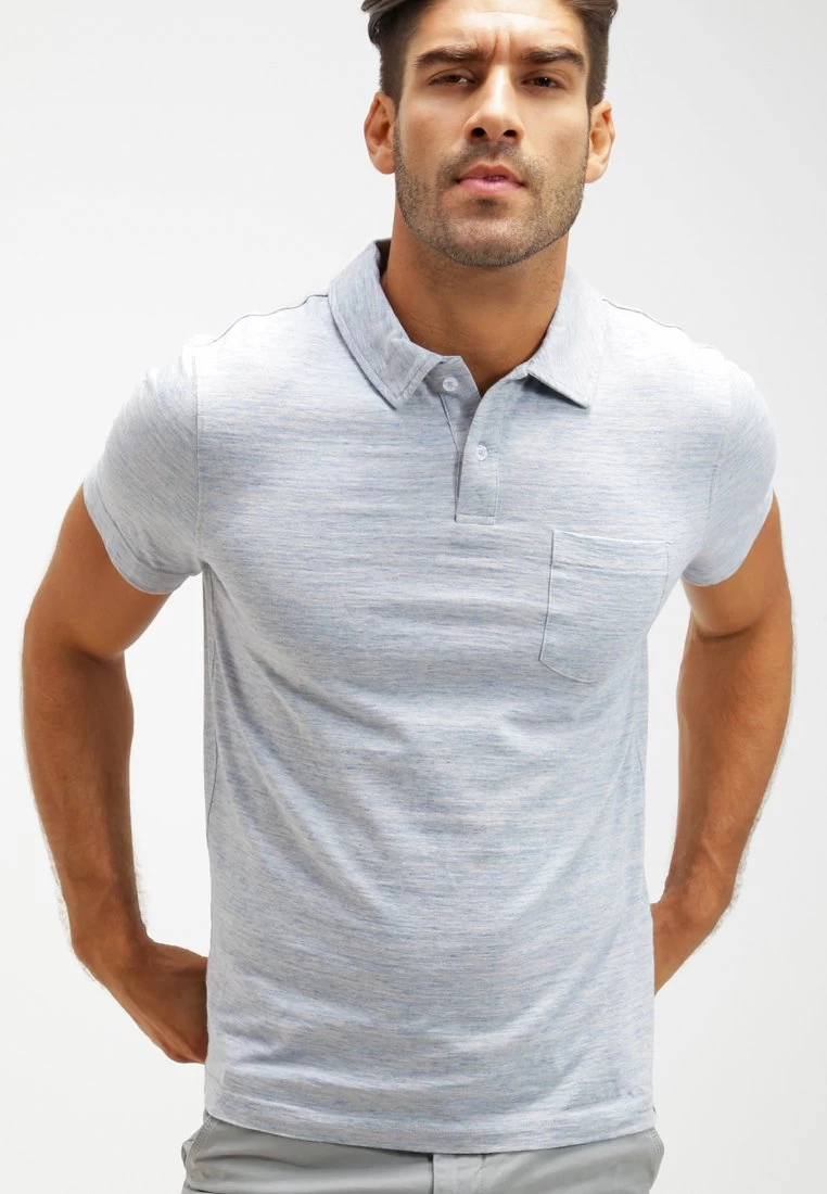 Pier One Poloshirt - Light Blue Melange – Bild 6