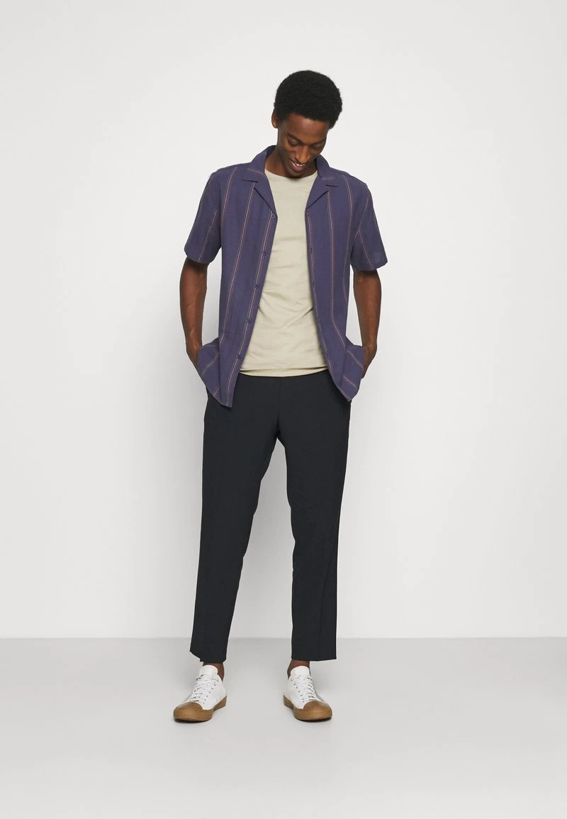 Pier One T-Shirt Basic - White/dark Grey/black