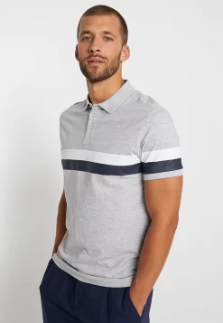 Pier One Poloshirt - Mottled Light Grey