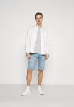 Pier One 3 PACK - T-Shirt Basic - Black/grey/bordeaux