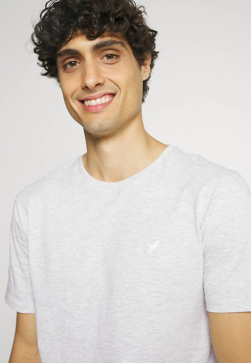 Pier One 5 PACK - T-Shirt Basic - Light Grey - 101_white - 001_green - 602 – Bild 6