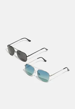 Pier One 2 PACK - Sonnenbrille - Black/blue