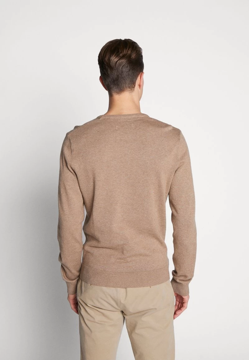 Pier One BASIC CREWNECK - Strickpullover - Mottled Beige – Bild 3