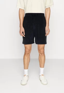 Pier One TOWELING - Shorts - Dark Blue