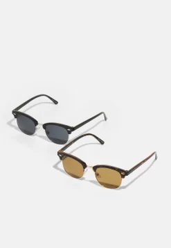 Pier One 2 PACK - Sonnenbrille - Brown/black