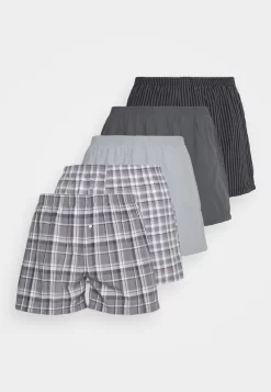 Pier One 5 PACK - Boxershorts - Black/grey/white